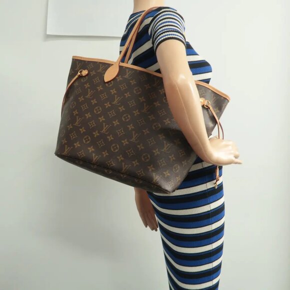 100% Authentic Louis Vuitton Neverfull MM Brown W/P Monogram Canvas Shoulder Bag - Picture 12 of 12